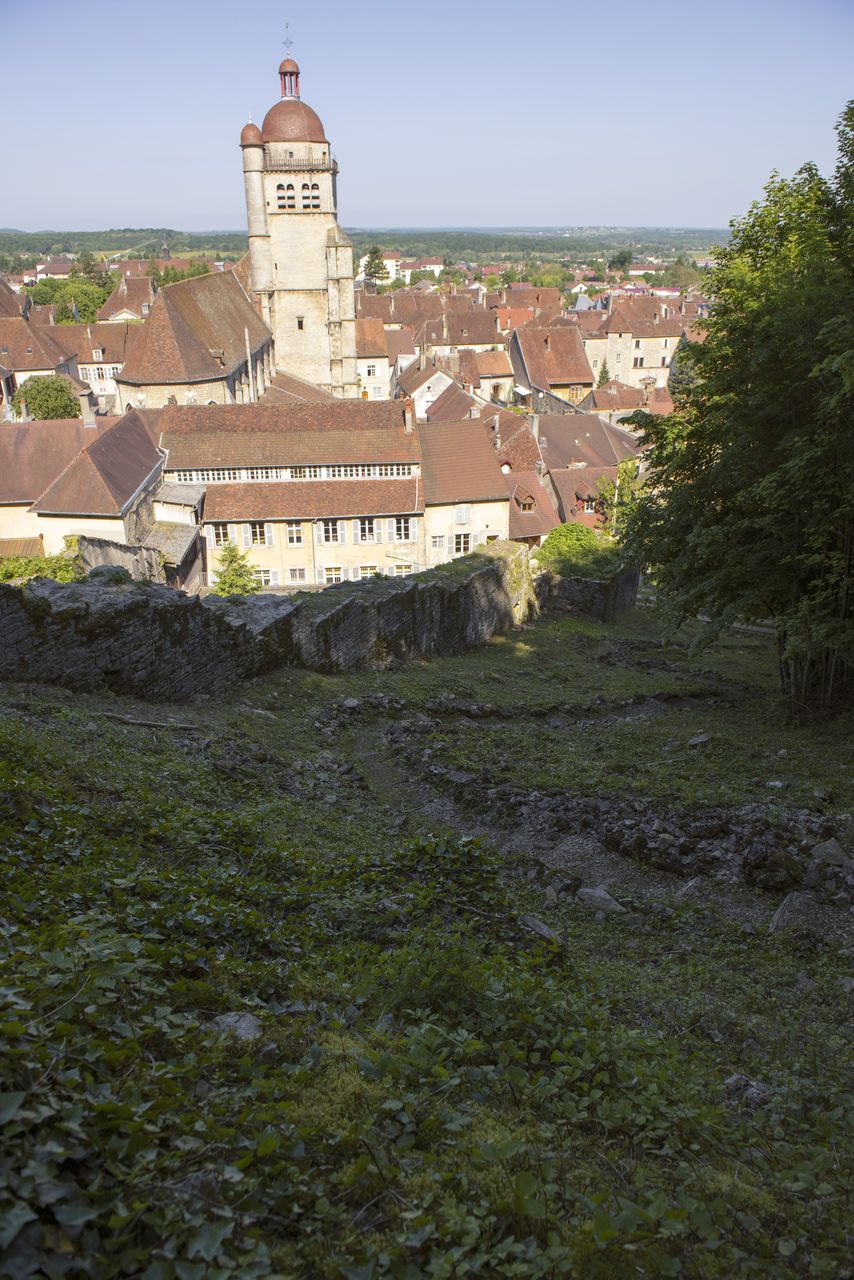 Communes Poligny rempart_vue_centre